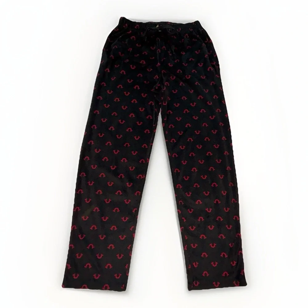 5/25 True Religion Mens Loungewear Soft Fleece Pants Size Small Drawstring Waist
